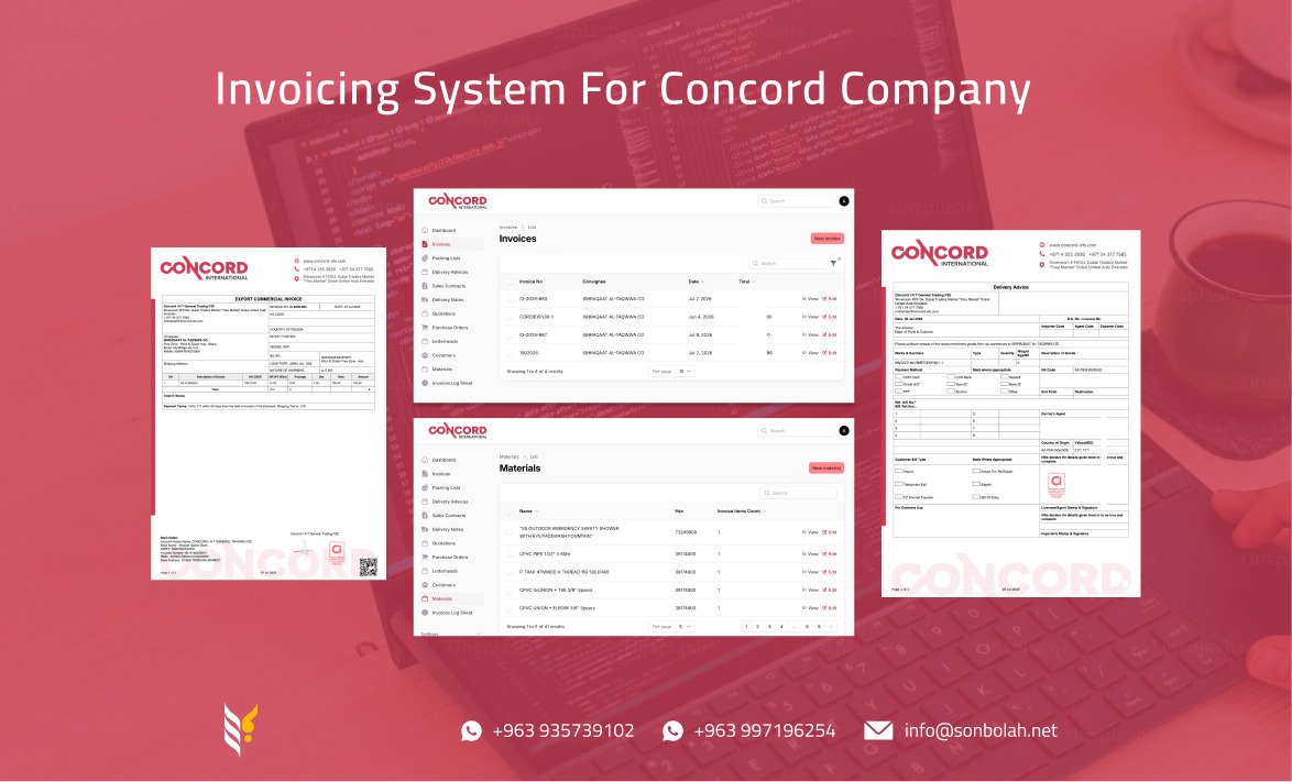 Invoicing System for Concord company 